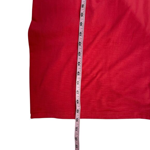 NEW J JILL Sleeveless Knit Maxi Tank Dress Large Pomegranate Pink Minimalist - Picture 13 of 13